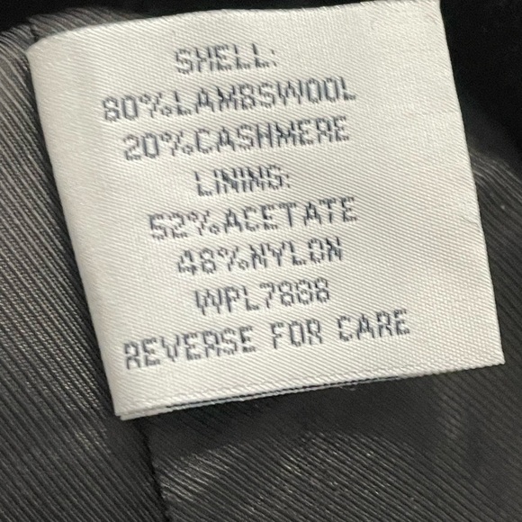 Ann Klein women’s black wool and Cashmere blend coat size 10 - Picture 7 of 9